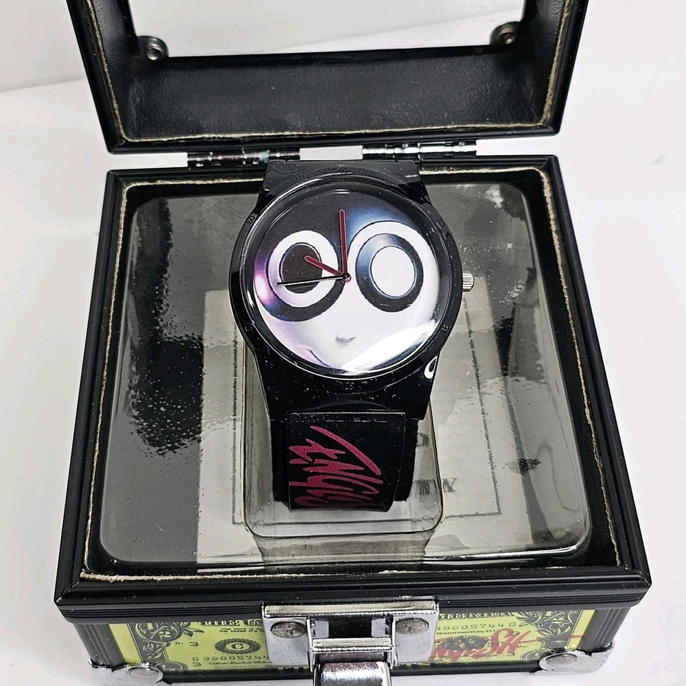 Ron English x FLUD Popaganda Watch w/ Original Case Working 44mm Black Rare